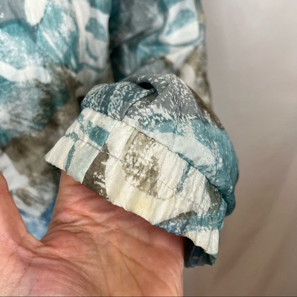 Rare Vintage 80s Fila Zip Up Windbreaker Abstract Print S - Picture 8 of 14